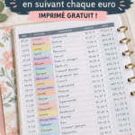 Femme utilisant un tableau pour suivre ses dépenses financières.