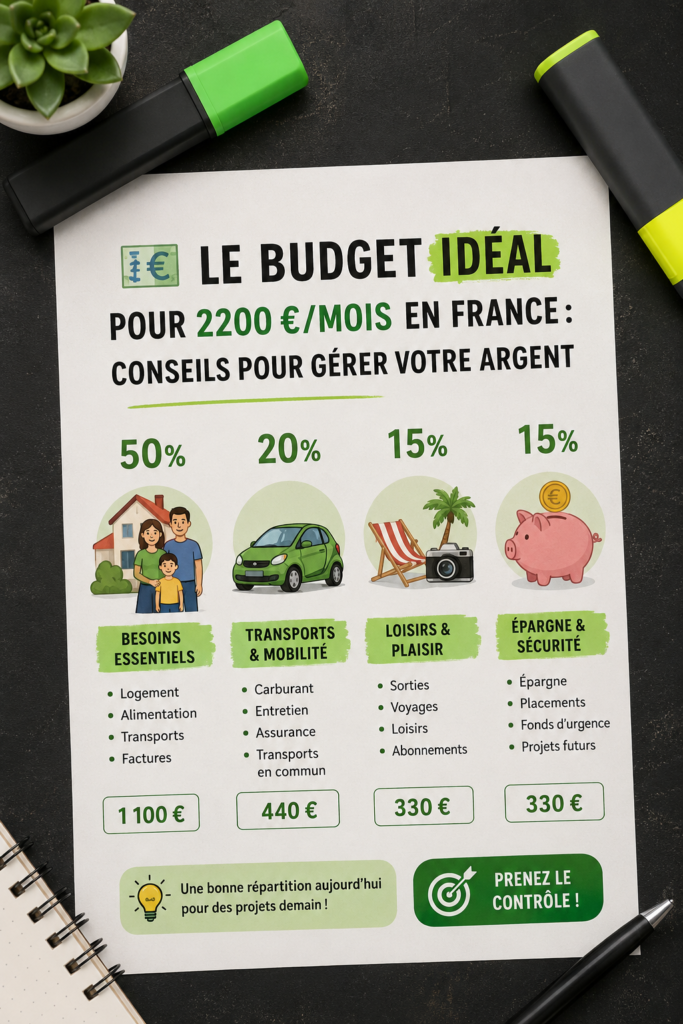 Femme heureuse consultant son budget financier mensuel.
