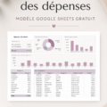 Modèle de tableau de suivi des dépenses dans Google Sheets