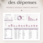 Modèle de tableau de suivi des dépenses dans Google Sheets
