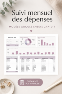 Modèle de tableau de suivi des dépenses dans Google Sheets