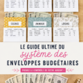 Une femme examinant son budget avec des enveloppes étiquetées par catégories de dépenses.