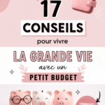 Femme souriante profitant de la vie avec un budget restreint, symbolisant le bonheur simple.