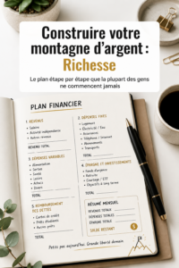Femme examinant des documents financiers avec des graphiques de croissance.