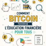 Une femme consulte des informations sur le Bitcoin pour améliorer ses finances personnelles.