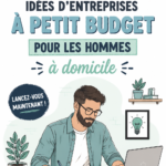 Homme travaillant sur un projet de business à domicile