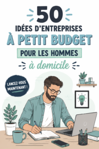 Homme travaillant sur un projet de business à domicile