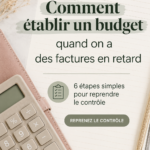 Femme en train de planifier son budget avec des outils financiers.