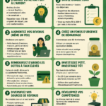 Femme souriante examinant son plan financier pour construire sa richesse