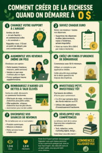Femme souriante examinant son plan financier pour construire sa richesse
