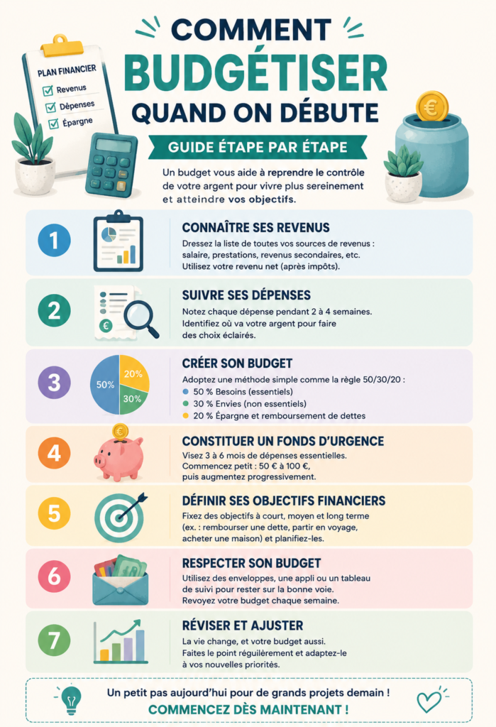 Femme souriante utilisant une calculatrice pour gérer son budget familiale.