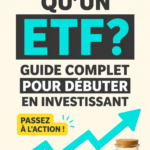 Illustration représentant des graphiques financiers et des investissements, illustrant le concept des ETF.