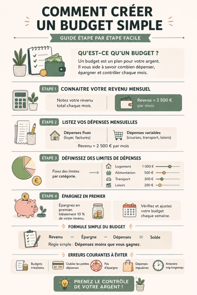 Femme créant un budget dans un carnet avec un sourire satisfait.
