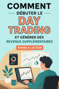 Femme souriante utilisant un ordinateur pour faire du day trading