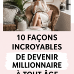Image d'une femme heureuse avec des graphiques de prospérité financières en arrière-plan.