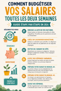 Femme souriante consultant un plan budgétaire logiciel sur son ordinateur