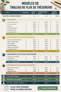 Modèles de tableau de flux de trésorerie gratuits pour la gestion financière