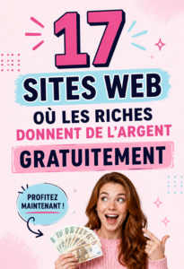 Un ordinateur portable affichant des sites de dons d'argent gratuits