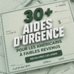 Femme souriante consultante des informations sur les subventions d'urgence.