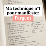 Femme méditant dans un cadre serein, symbolisant la manifestation de richesse et d'abondance.