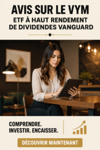Image d'un graphique illustrant la performance de l'ETF Vanguard VYM.