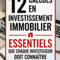 Femme analysant des calculs d'investissement immobilier