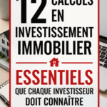 Femme analysant des calculs d'investissement immobilier