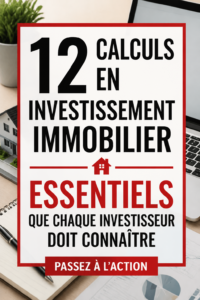 Femme analysant des calculs d'investissement immobilier