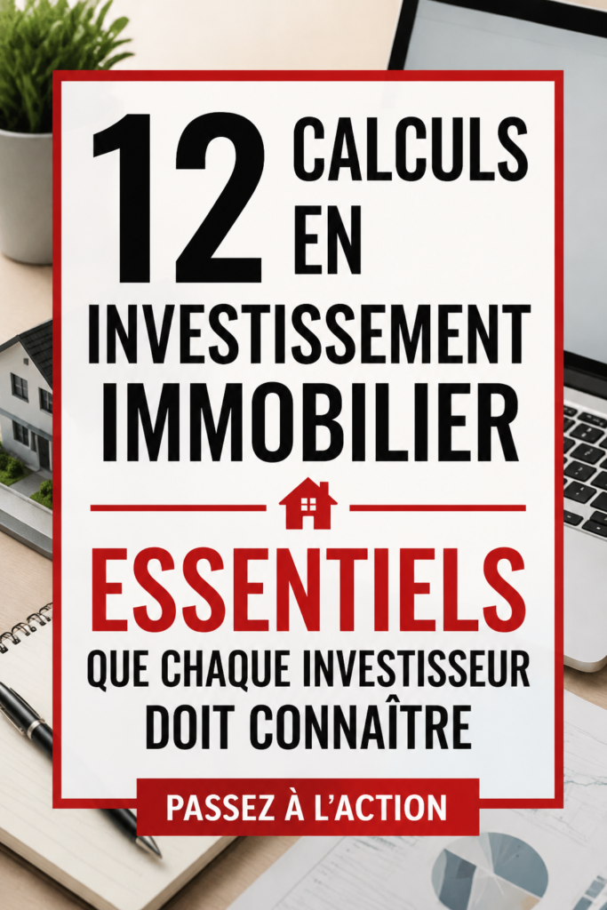 Femme analysant des calculs d'investissement immobilier