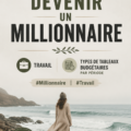Une femme réfléchissant sur un budget à la maison, symbolisant la gestion financière et l'ambition de devenir millionnaire.