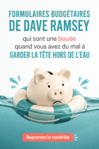 Femme utilisant un formulaire de budget avec des calculs sur une table.
