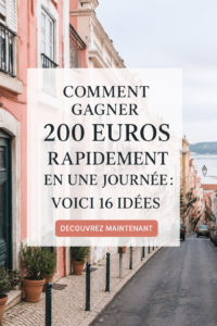 Femme souriante tenant des billets, représentant des méthodes pour gagner de l'argent rapidement.