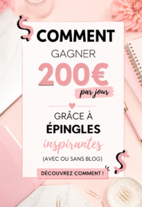 Femme utilisant Pinterest sur son ordinateur pour gagner de l'argent.