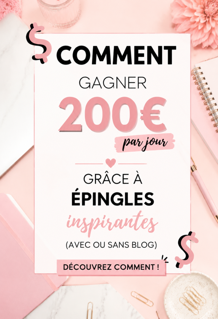 Femme utilisant Pinterest sur son ordinateur pour gagner de l'argent.