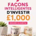 Image de femme réfléchissant à des options d'investissement pour 1000 euros