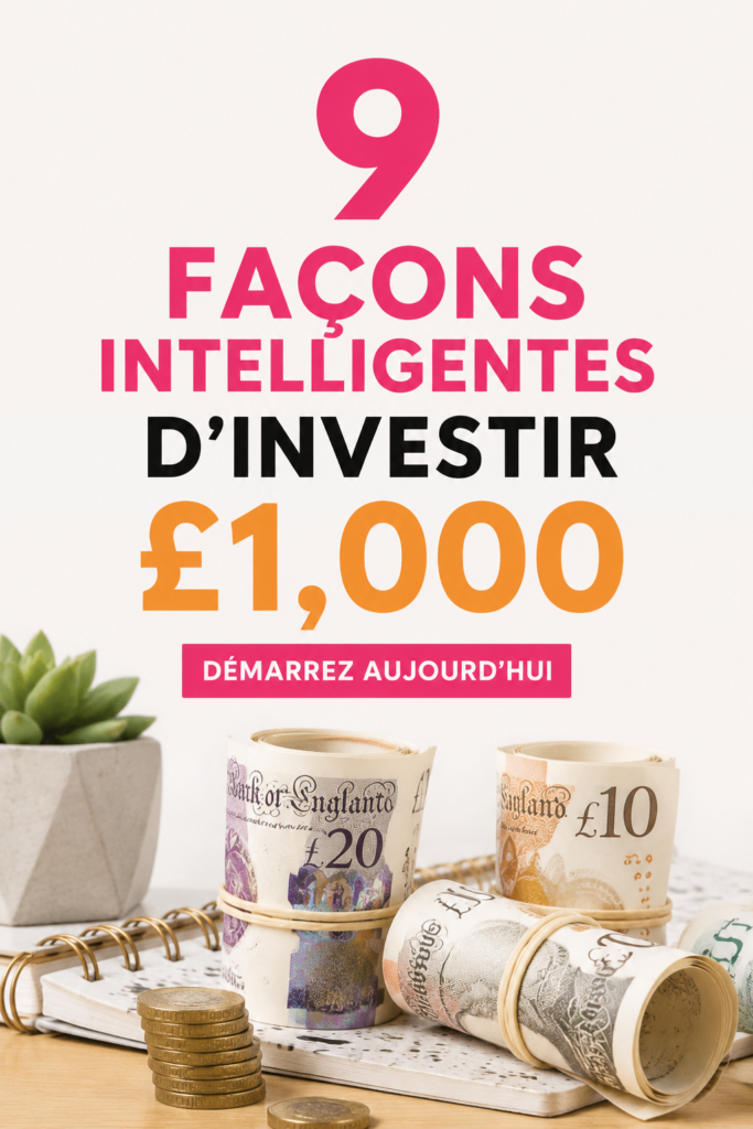 Image de femme réfléchissant à des options d'investissement pour 1000 euros