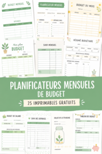 Modèles de budget mensuel gratuits à imprimer pour une gestion efficace des finances.