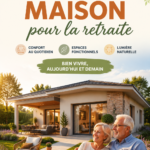 Plan de maison chaleureuse pour une retraite confortable