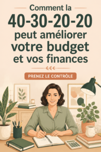 Femme souriante travaillant sur son budget familial.