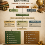 Illustration d'un système de gestion budgétaire 50/30/20
