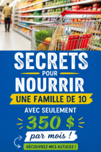 Femme préparant des repas nourrissants pour sa famille nombreuse avec un budget serré.