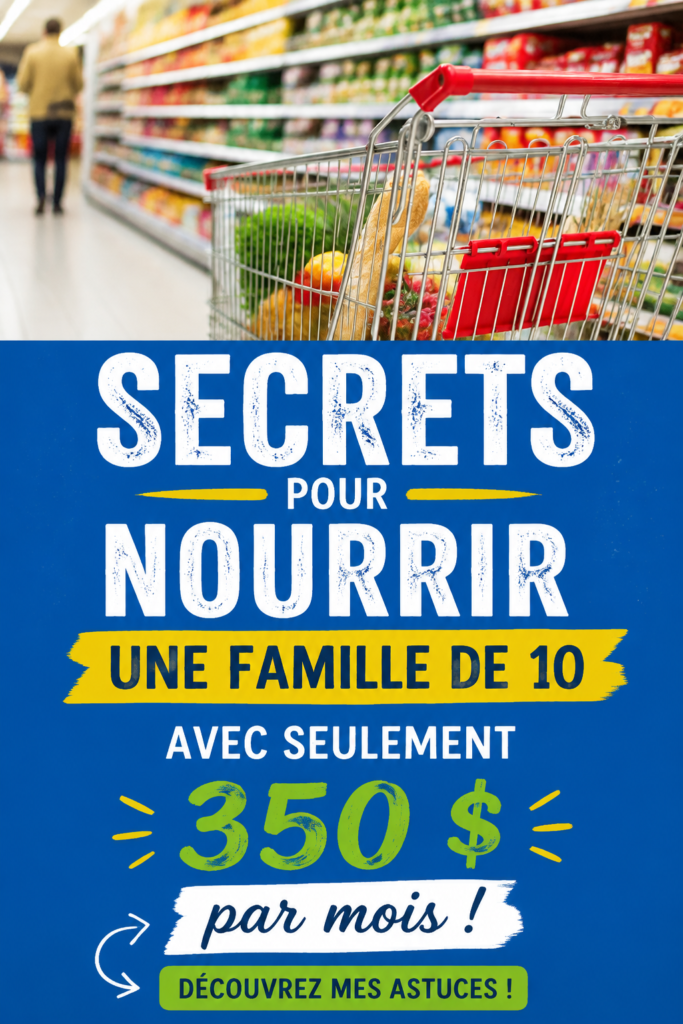 Femme préparant des repas nourrissants pour sa famille nombreuse avec un budget serré.