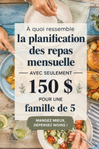 Une famille heureuse préparant un repas ensemble avec un budget serré