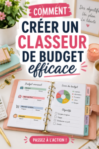 Femme utilisant un classeur pour gérer son budget familial