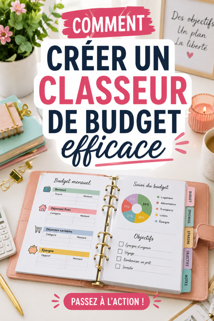 Femme utilisant un classeur pour gérer son budget familial