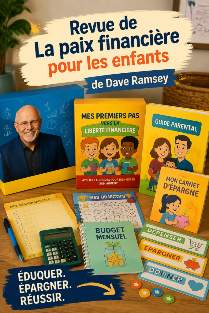 Une famille heureuse discutant de finances autour d'une table