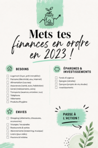 Illustration d'une femme organisant son budget familial avec un ordinateur et des documents.