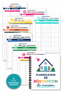 Image d'un planning de rénovation de maison avec un budget bien structuré