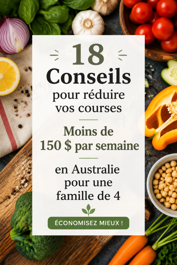 Un panier rempli de produits alimentaires variés, représentant un budget courses maîtrisé.