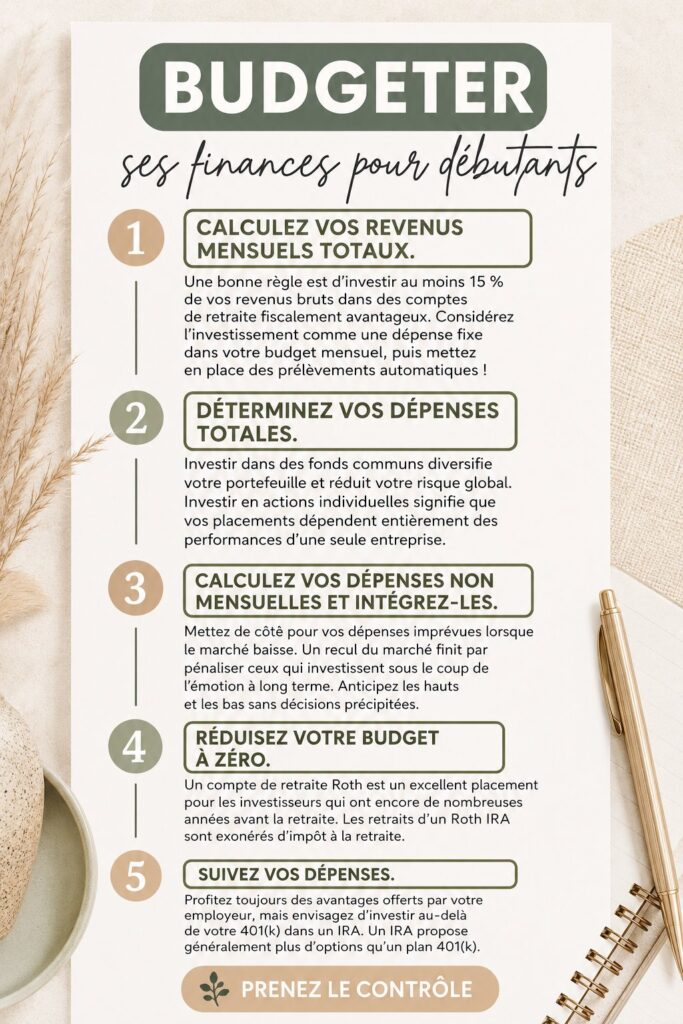 Femme regardant des documents financiers pour établir son budget familial.